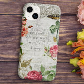 Roze Roze & Typografie Ephemera Case-Mate iPhone Case