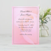 Roze roze uitnodiging voor weddenschappen (Staand voorkant)