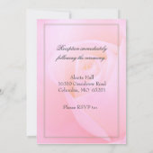 Roze roze uitnodiging voor weddenschappen (Achterkant)