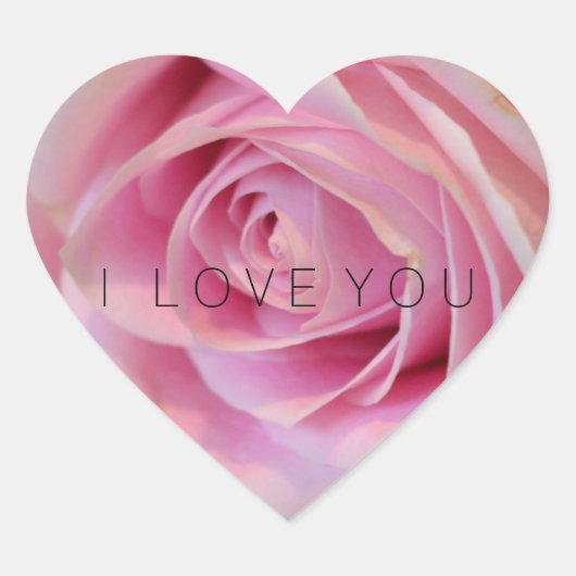 Roze roze ventilator hart sticker (Voorkant)