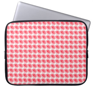 Roze roze ventilator laptop sleeve