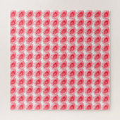 Roze roze ventilator legpuzzel (Horizontaal)