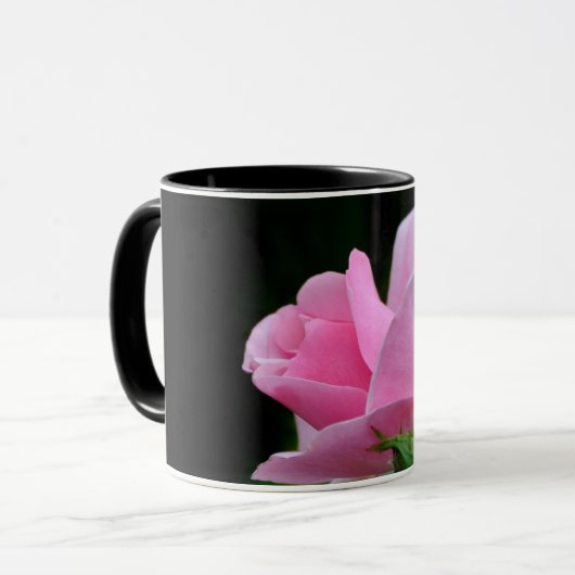 Roze roze ventilator mok (Voorkant links)