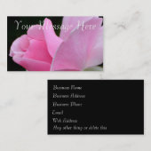 Roze roze ventilator visitekaartje (Voorkant / Achterkant)