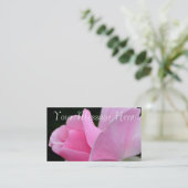 Roze roze ventilator visitekaartje (Staand voorkant)