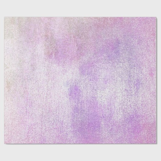 Roze roze verf Blush Witte Lila linnen Waterverf Cadeaupapier (Vlak)