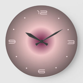 Roze Roze Verlichte Ontwerp> Ronde Wandklokken