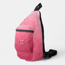Roze roze verloop geometrisch mesh patroon Monogra