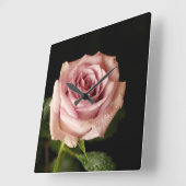 roze roze vierkante klok (Hoek)