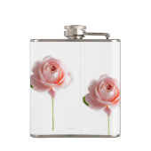 Roze roze vinylomhulling heupfles (Achterkant)
