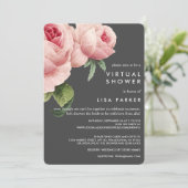 roze roze virtuele douche kaart (Staand voorkant)