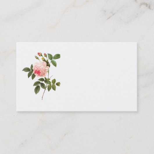 Roze roze Visitekaartje (Voorkant)
