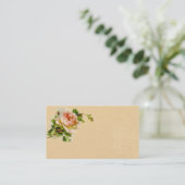  roze roze visitekaartje (Staand voorkant)