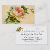  roze roze visitekaartje (Voorkant / Achterkant)