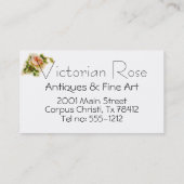  roze roze visitekaartje (Achterkant)