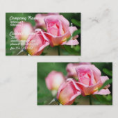 Roze roze Visitekaartjes (Voorkant / Achterkant)