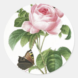 Roze Roze Vlinder Envelop Stickers