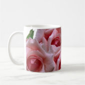 Roze roze vormgeving koffiemok (Links)