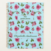 Roze roze vormgeving van het oppervlaktepatroon op planner (Voorkant)