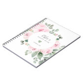 Roze roze Vrijgezellenfeest Eucalyptus Recipe Book Notitieboek (Linkerzijde)