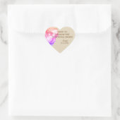 Roze Roze Vrijgezellenfeest Hart Stickers (Tas)
