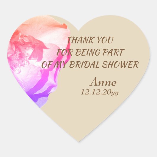 Roze Roze Vrijgezellenfeest Hart Stickers (Voorkant)