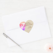 Roze Roze Vrijgezellenfeest Hart Stickers (Envelop)