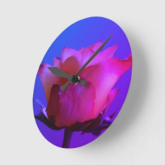 Roze roze wandklok (Hoek)