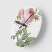 Roze roze wandklok (Hoek)
