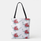 Roze roze Waterverf All-Over-Print Canvas tas (Achterkant)