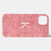 Roze roze Waterverf batik met Initiaal Case-Mate iPhone Case (Achterkant (horizontaal))