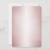 Roze roze Waterverf Floral Girl Baptisme Kaart (Achterkant)