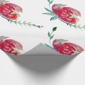 Roze roze Waterverf Kunstverfpapier Cadeaupapier (Hoek)