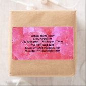 Roze roze Waterverf labels (Insitu)