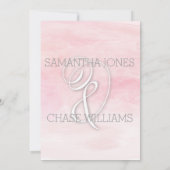 ROZE ROZE WATERVERF PAPAVERS SAVE THE DATE (Achterkant)