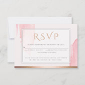 Roze roze Waterverf was RSVP (Voorkant)