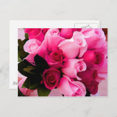 Roze roze weddenschap Post Kaarten (Voorkant / Achterkant)