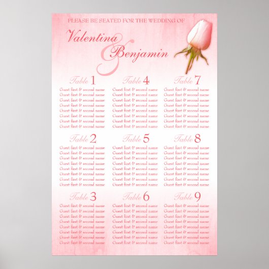 Roze roze weduwenkast 1-9 poster (Voorkant)