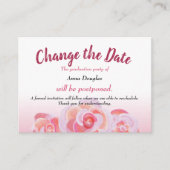 Roze roze wijziging op de datum advieskaart (Voorkant)