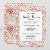 Roze Roze Witte bloemblaadjes Bloem Kaart (Voorkant / Achterkant)