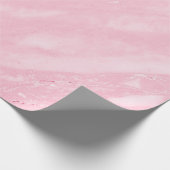 Roze roze witte, dubbelkleurige, marmer Abstracte  Cadeaupapier (Hoek)