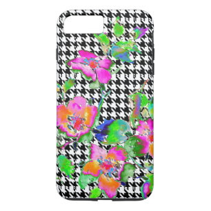 roze roze - witte en zwarte honden Case-Mate iPhone case