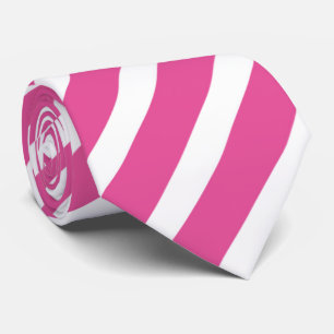 roze roze witte streep patroon stropdas