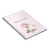 Roze Roze Witte Vlinderdromen Notitieboek (Rechterzijde)