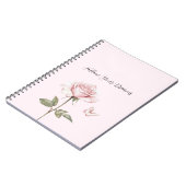 Roze Roze Witte Vlinderdromen Notitieboek (Linkerzijde)
