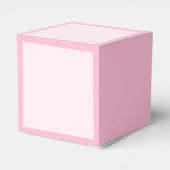 Roze Roze Zacht Bord Wit Pastel Effen Kleur Bedankdoosjes (Achterkant)