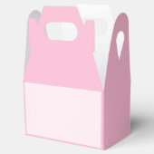 Roze Roze Zacht Bord Wit Pastel Effen Kleur Bedankdoosjes (Geopend)