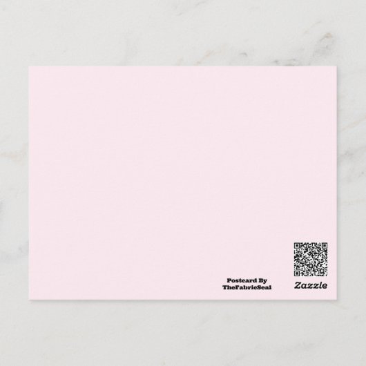 Roze Roze Zacht Bord Wit Pastel Effen Kleur Briefkaart (Achterkant)