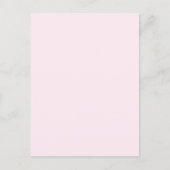 Roze Roze Zacht Bord Wit Pastel Effen Kleur Briefkaart (Voorkant)