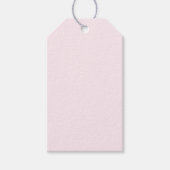 Roze Roze Zacht Bord Wit Pastel Effen Kleur Cadeaulabel (Voorkant)